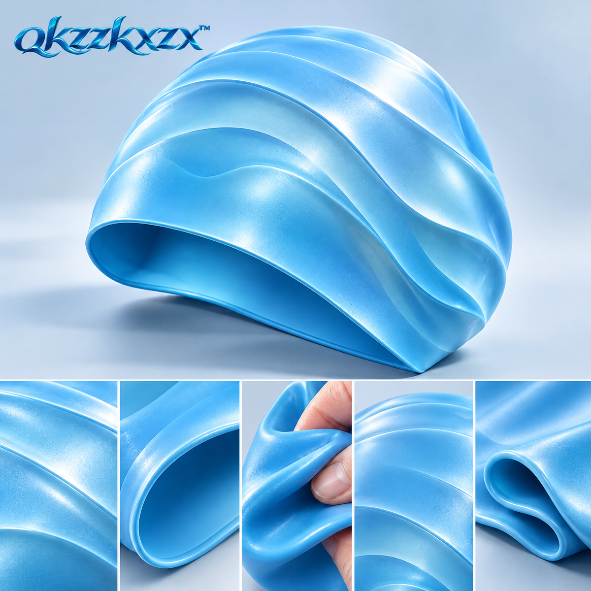 qkzzkxzx™ Silicone Swim Cap — Details