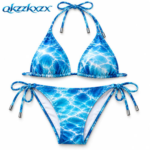 qkzzkxzx™ Performance Swimsuit — White background