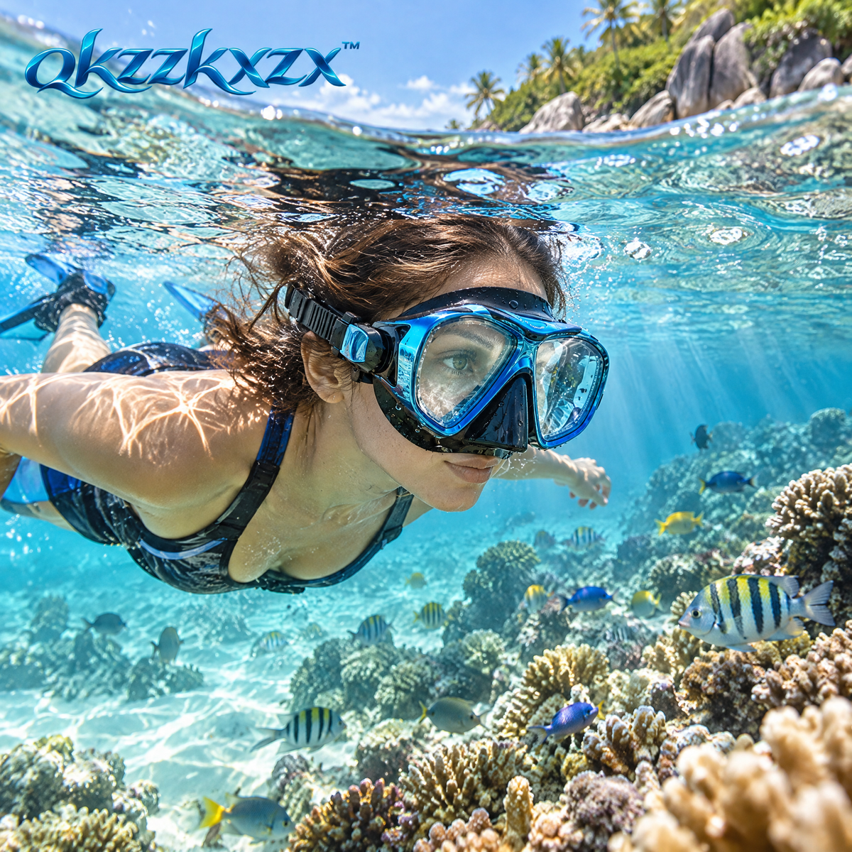 qkzzkxzx™ Adult Snorkeling Mask — Lifestyle