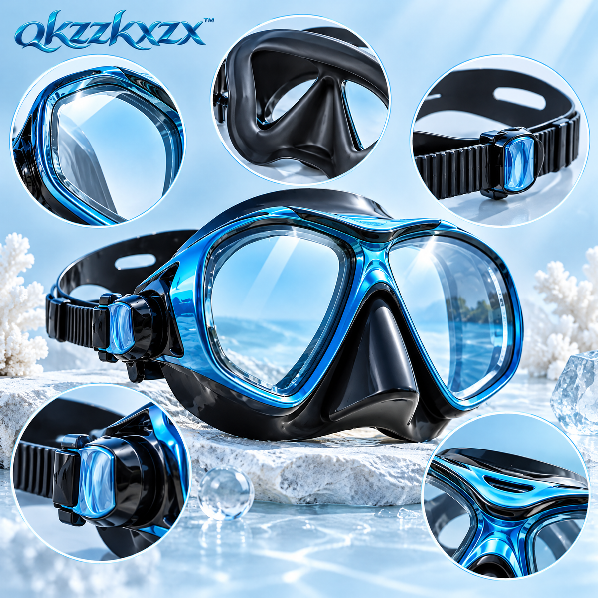 qkzzkxzx™ Adult Snorkeling Mask — Details