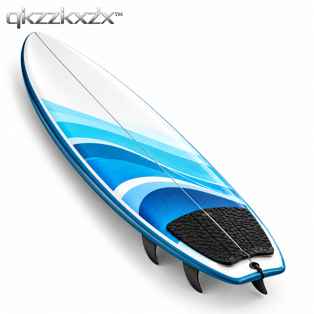 qkzzkxzx™ Recreational Surfboard — White background
