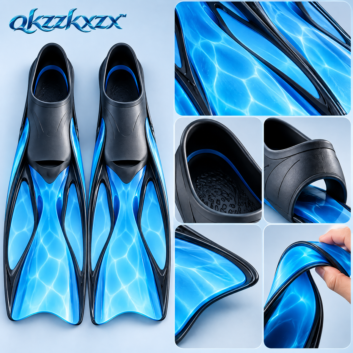 qkzzkxzx™ Swimming & Snorkeling Fins — Details